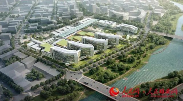 图为雄安宣武医院效果图.北京建工供图