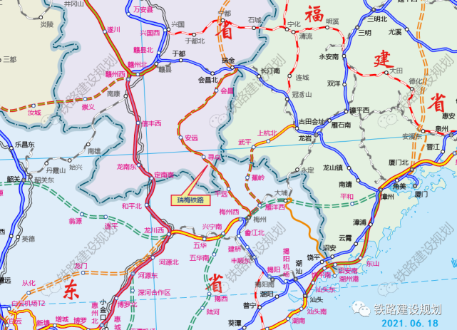 重磅途径寻乌的瑞梅铁路预计今年10月前后开工建设