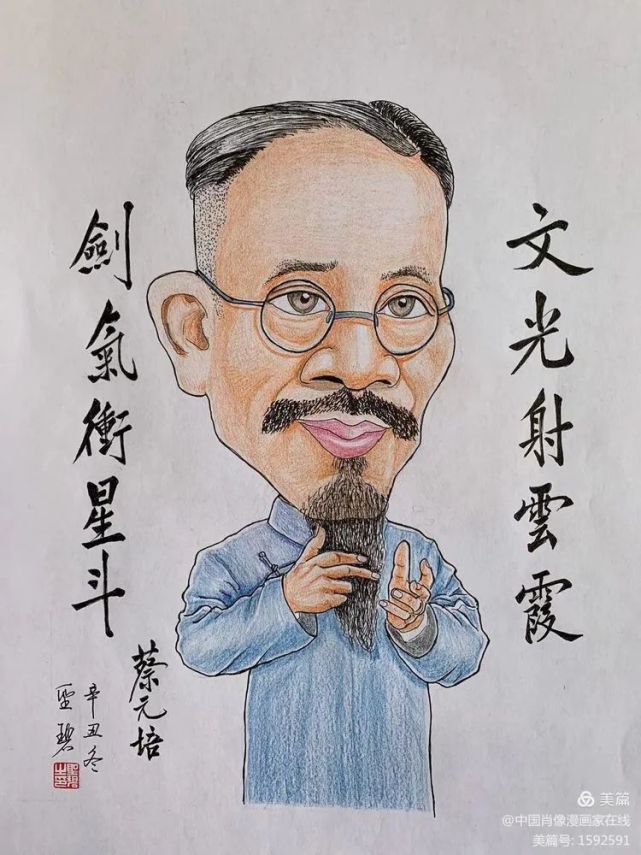 百年风云人物系列漫像/蔡元培