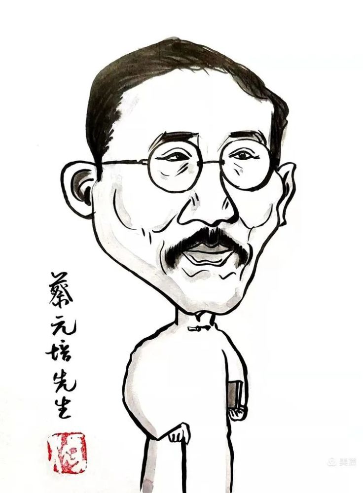 百年风云人物系列漫像蔡元培