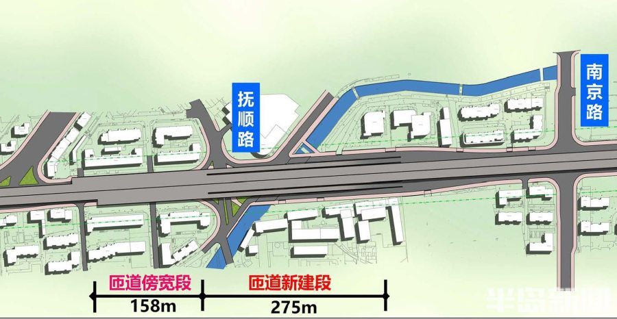 鞍高架路东延项目新进展匝道铺上沥青了