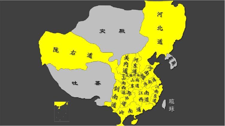 唐朝行政区划图