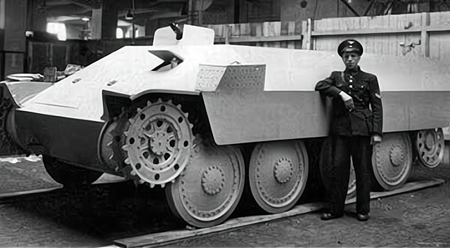 二战德国38(t)履带式装甲运兵车,可惜没能量产