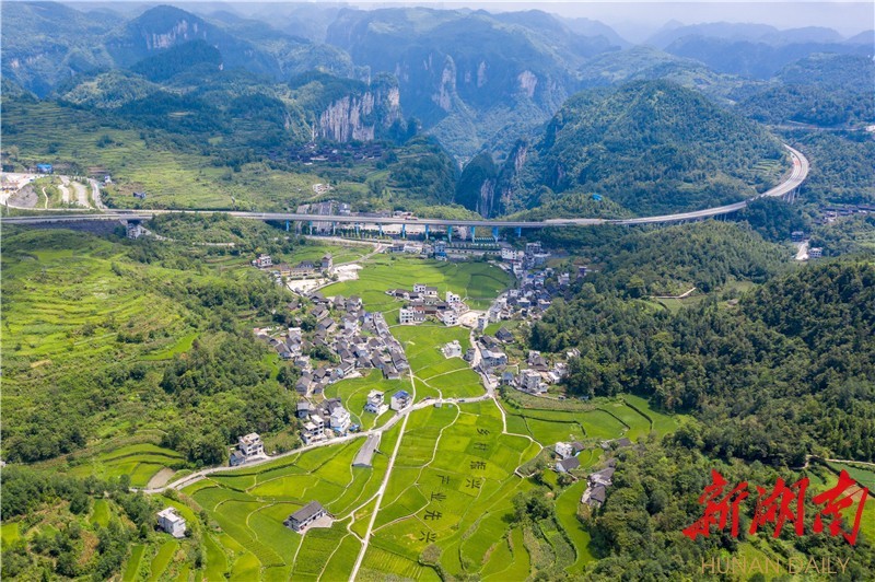 吉首市矮寨镇排兄村,道路兴,产业旺.刘振军 摄