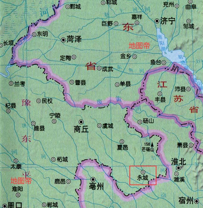 被安徽省三面包围,河南永城市为什么不划给安徽呢?