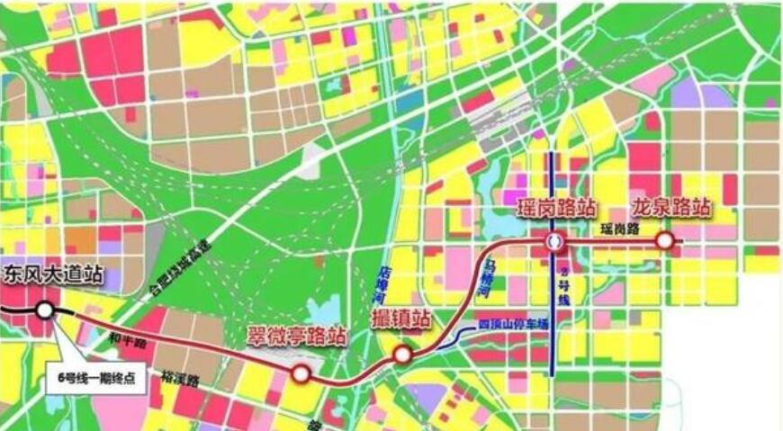 合肥地铁6号线建设正酣其东延线规划就出来了进入肥东更深处