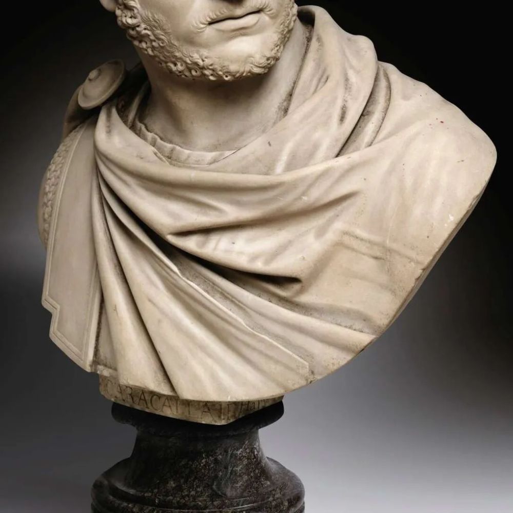 《卡拉卡拉胸像》佚名(古罗马-雕塑作品欣赏(三百零五)