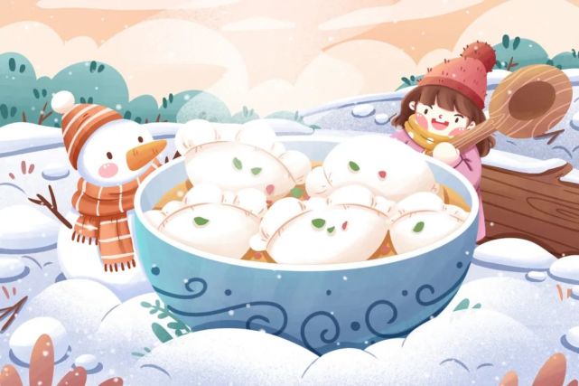 少儿美术汇|冬至主题创意绘画,一起吃饺子