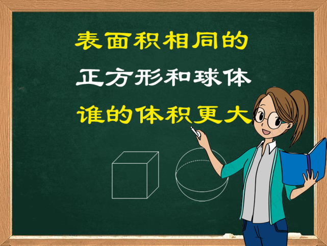 表面积相同的球体和正方体哪个体积比较大?你知道吗?