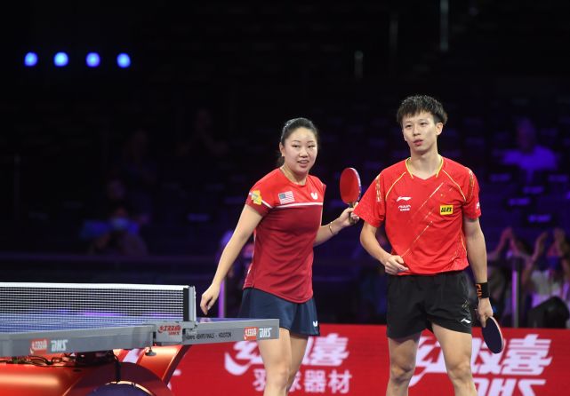 (体育)乒乓球——世乒赛:林高远/张安混双晋级