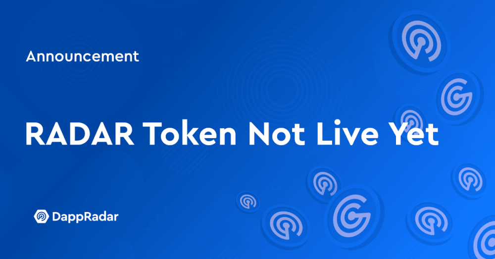 dappradar 将发行代币 radar