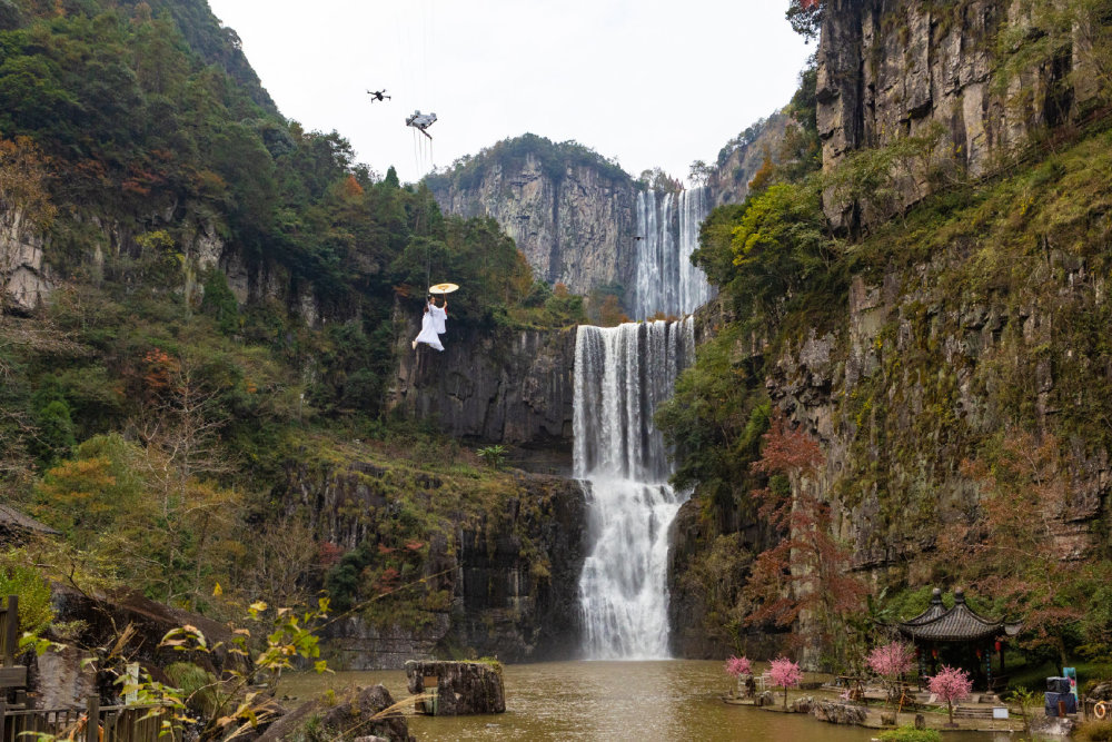 相约温州文成百丈漈,赴一场爱情之旅