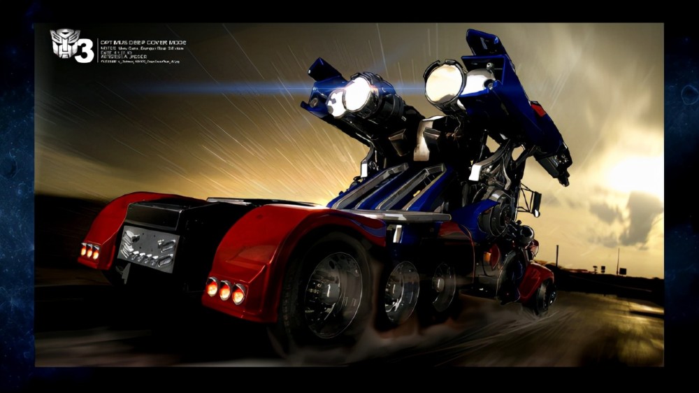 模玩控《变形金刚3》擎天柱隐匿形态和车厢武器库概念设计