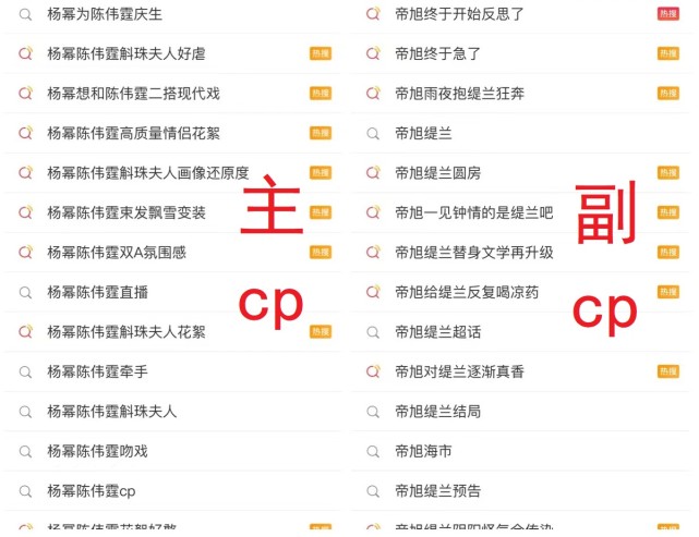 而副cp,很少看到徐开骋和陈小纭的名字,大部分时候都是帝旭和缇兰