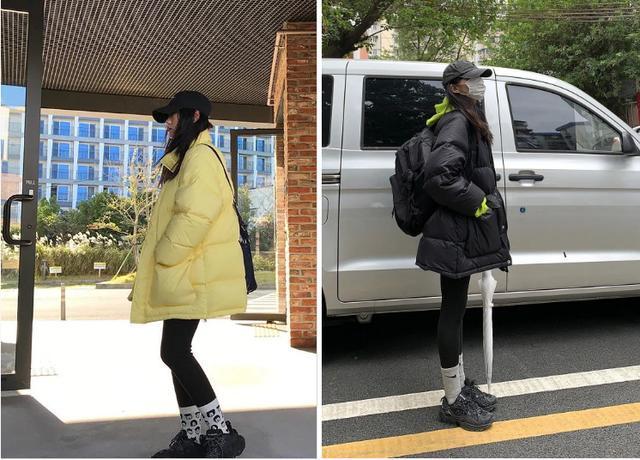 羽绒服 鲨鱼裤,羽绒服 运动裤=冬季超火穿搭!中年女穿保暖洋气