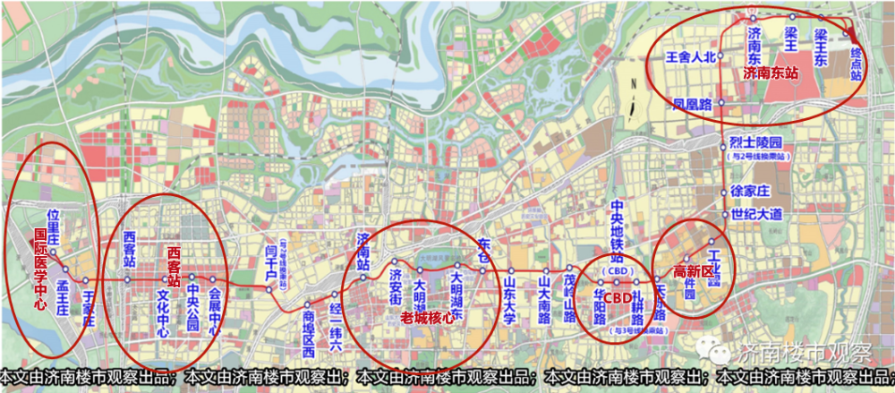 济南最重要地铁线,终于启动建设!33个站点位置,楼盘分析