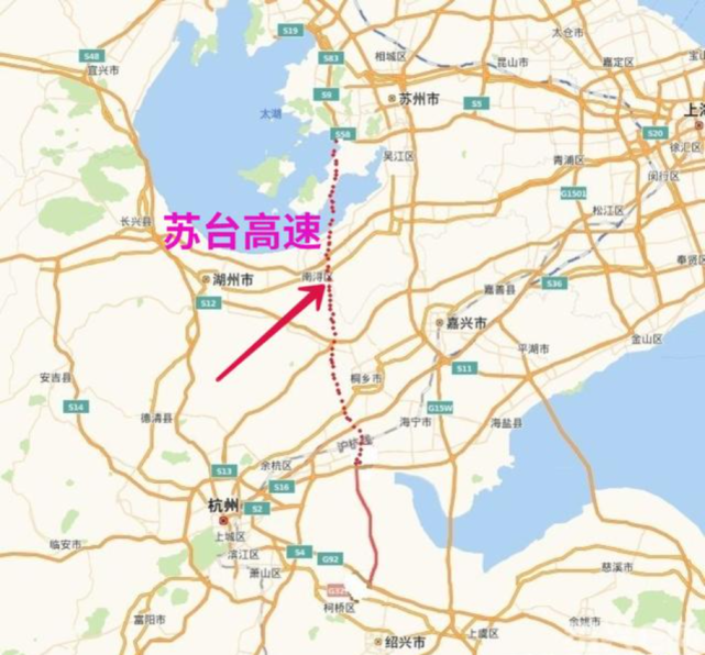 苏州至台州高速公路,简称苏台高速,起自苏州市,由苏台高速江苏段进入