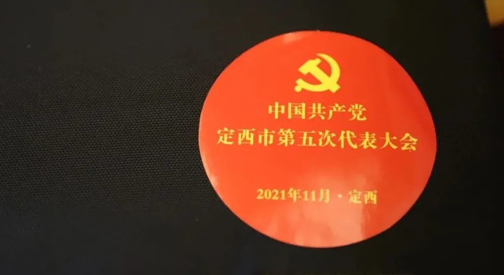 报到现场,党代表们在工作人员的指引下测量体温,扫码,领取代表证和