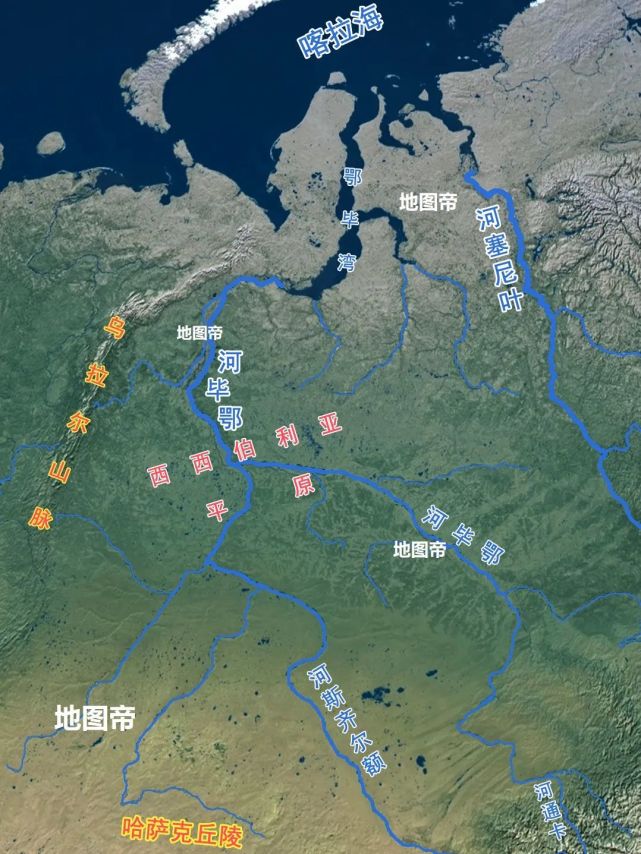 西伯利亚由西西伯利亚平原,中西伯利亚高原,东西伯利亚山地三大板块和