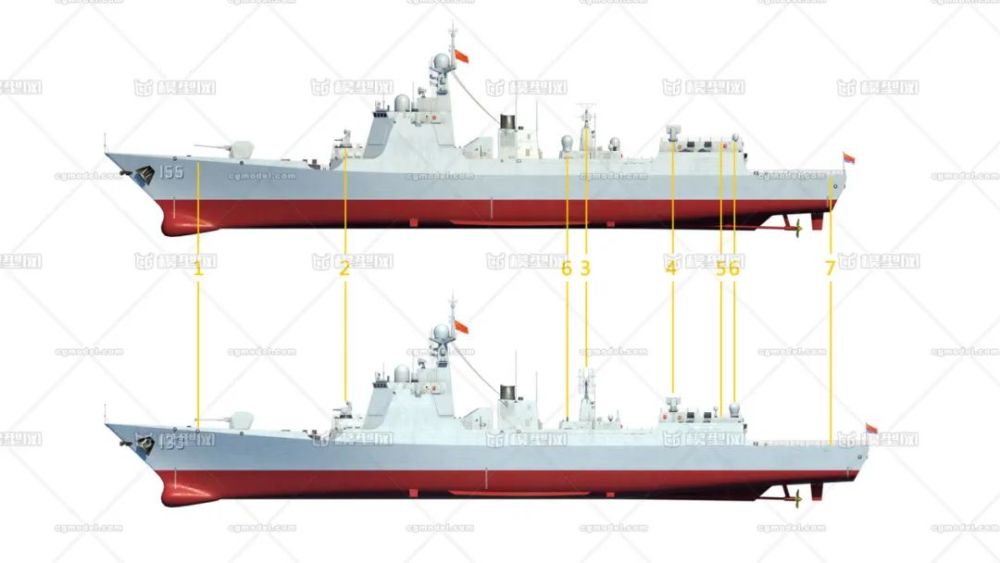 25艘052d8艘055中国海军快速爆兵神盾舰真要超过美国海军
