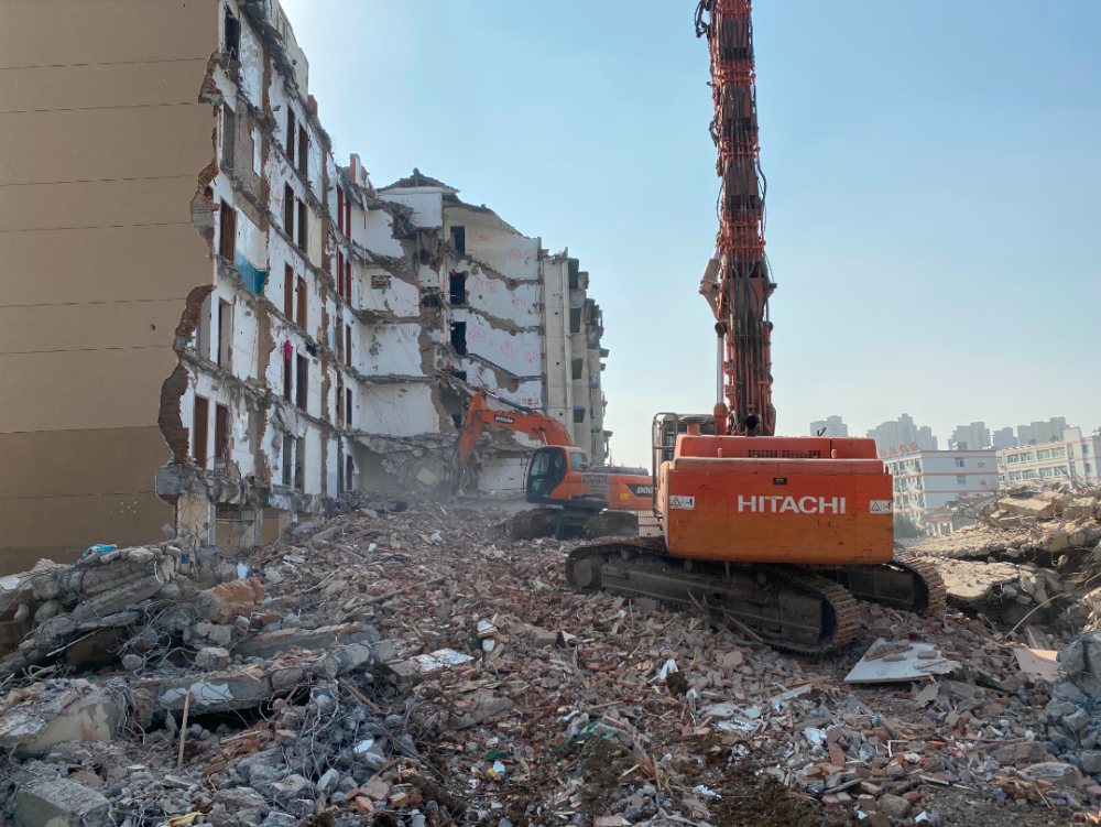 巢湖西路1号拆除地铁3号线南延线站前路段盾构区拆迁工作全部完成