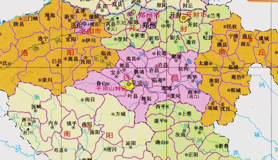 河南省的区划调整17个市之一平顶山市为何有10个区县