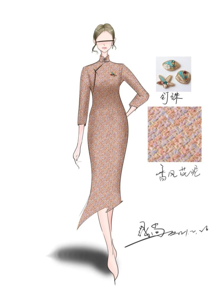 中国旗袍-服装设计效果图160款!