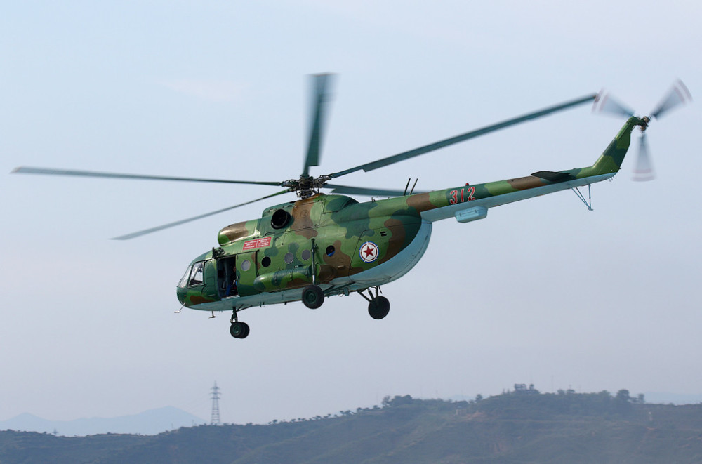 直升机(图中展示1架非朝鲜空军的米-14)47架米-2轻型直升机(图中展示1