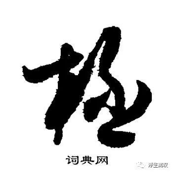 "极"的草书写法