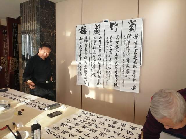 阵室外的寒风,平凉六位资深书画家张宪平,李克龙,张峰,汝金荣,赵兴科