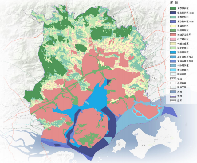 最新发布:厦门市国土空间总体规划(2020-2035年)草案公示