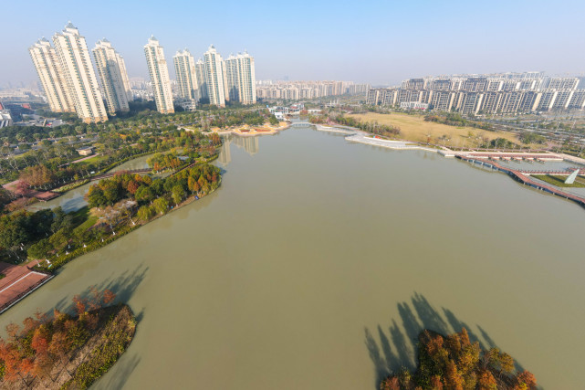 海盐梦湖公园,距海边仅1公里的免费公园,周末休闲游好