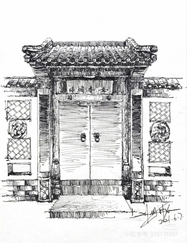 钢笔速写|皓熙笔下的中国古建筑