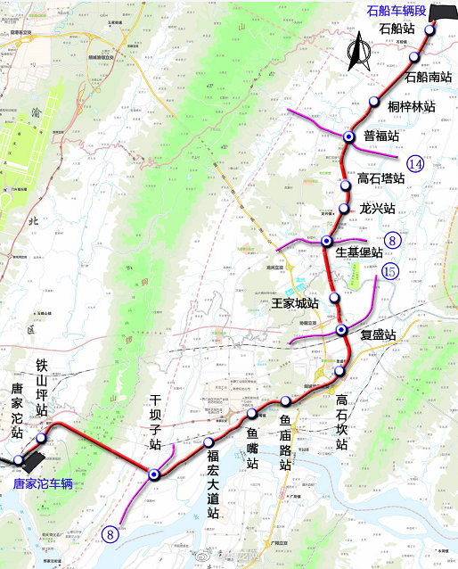 重庆轨道交通4号线二期全线电通