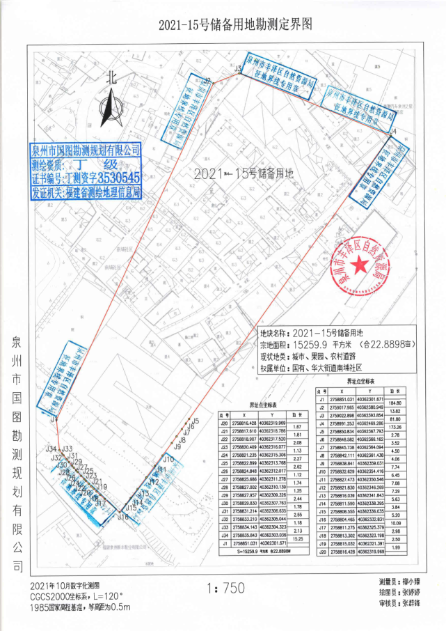 集体经济组织(具体以土地现状调查结果为准)丰泽区北峰街道霞美社区