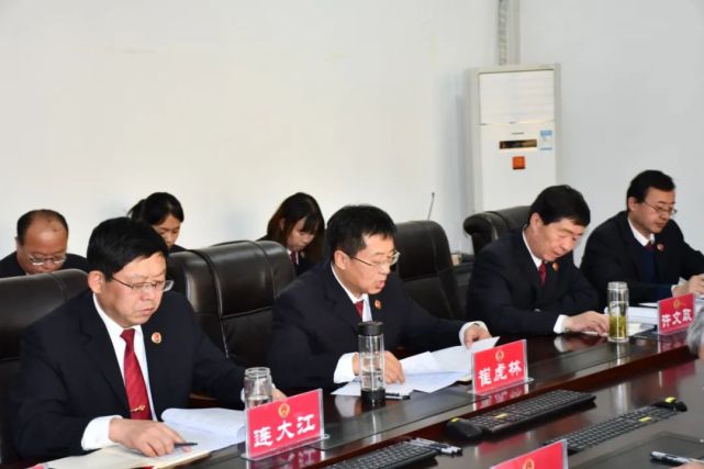 榆林市人民检察院副检察长宋增卫,派驻纪检监察组组长雷炜一行来我院