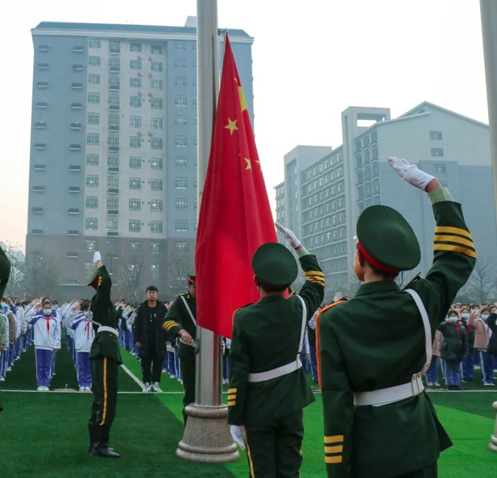 养成好习惯做文明好少年记商东外国语实验学校升旗仪式