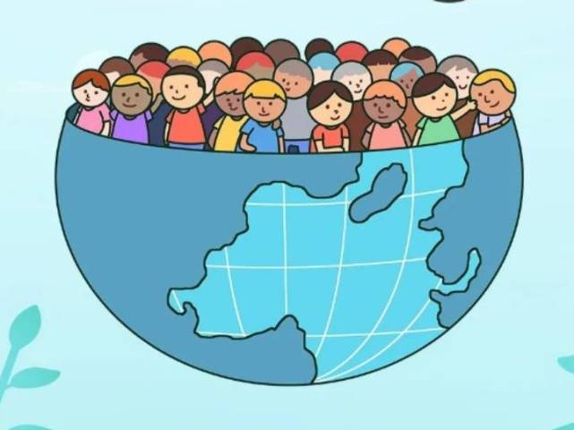 世界人口漫画图根据联合国人口基金会的数据,2021年截止发稿为止,世界