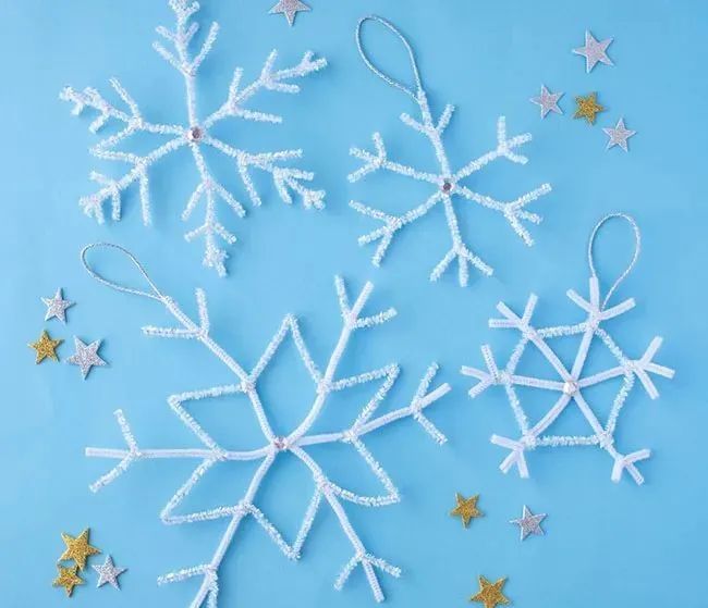 手工|冬天怎能不玩雪,10种雪花创意和孩子一起做起来,装饰送礼都好用!