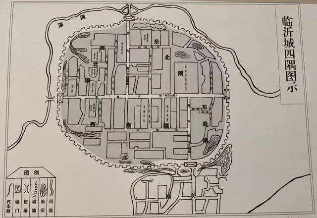 而比较现实的一种说法就是临沂古城的地图形状像一只龟.