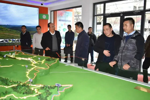 市民宗委党组成员,副主任周龙平一行莅临电商中心调研