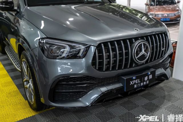 月光石灰|奔驰amg gle53|全车装贴xpel lux plus系列隐形车衣施工案例