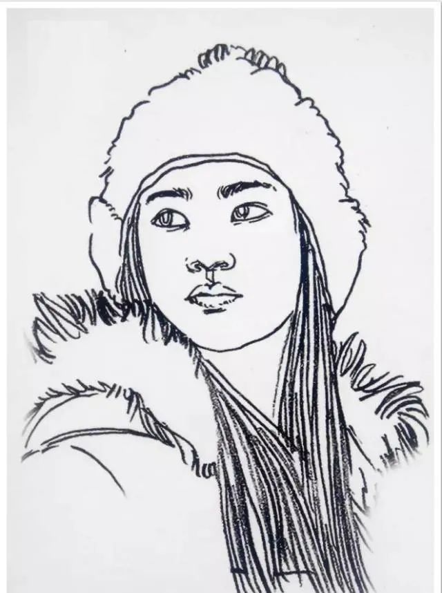 有空你就练练这些速写线描头像