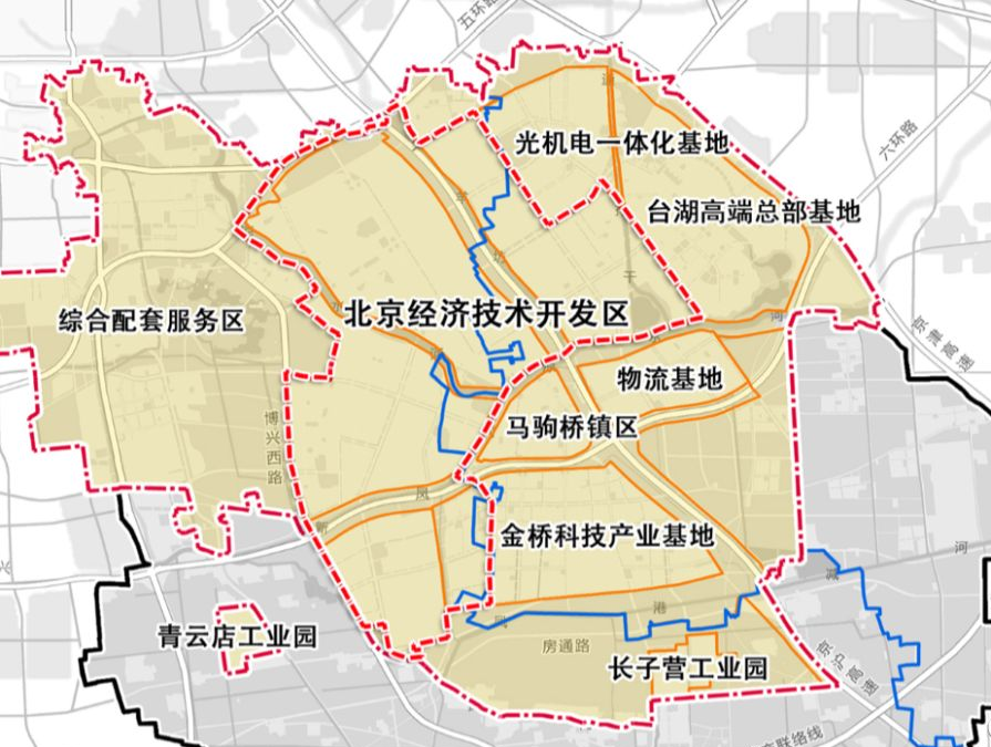 此前也透露,马驹桥镇,台湖镇部分调整到亦庄经济开发区的94平方公里
