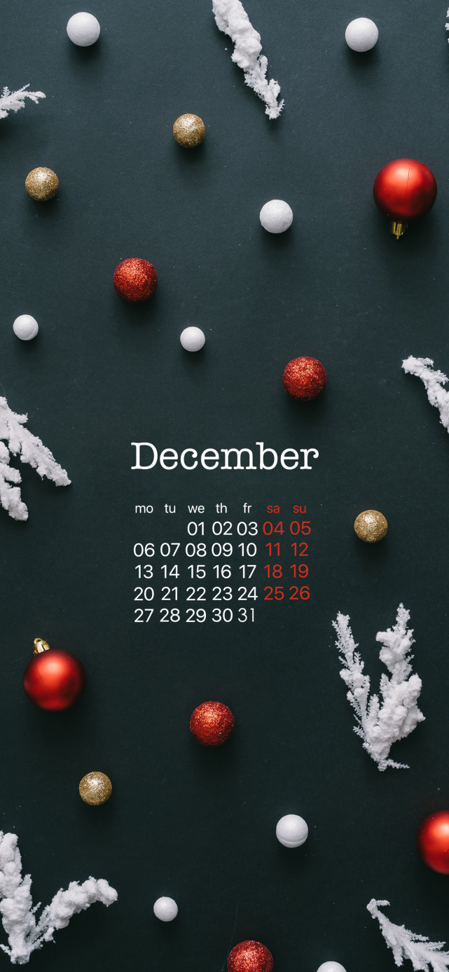 12月日历壁纸