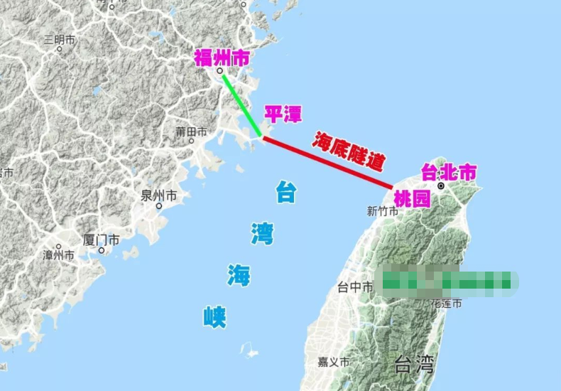 干货满满连通台湾的高铁线方案震撼出炉三条线路配套人工岛