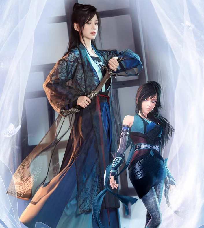 秦时明月联名款汉服蓉姐姐气质还原石兰又美又飒