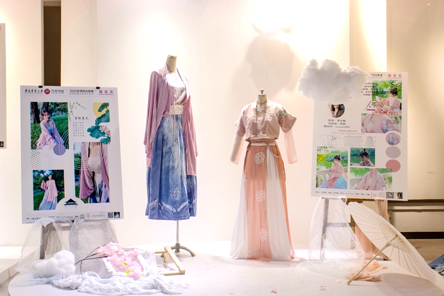 美华农这场汉服展如梦如幻