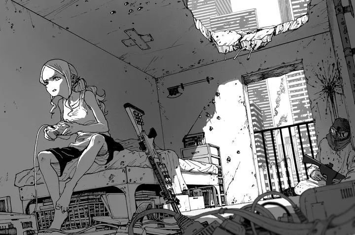omao丨分享那些大角度大透视构图超强的画师漫画家