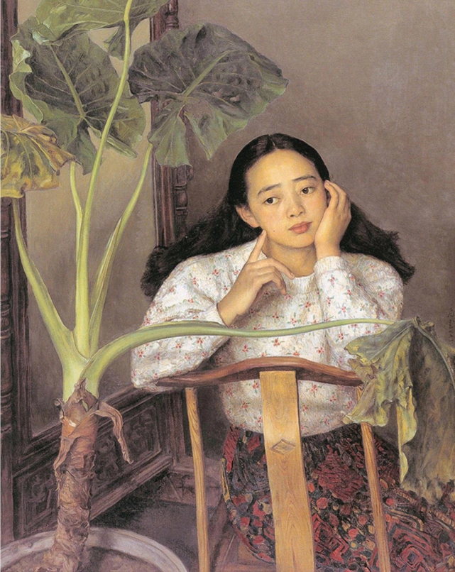 油画美女,杨飞云 油画